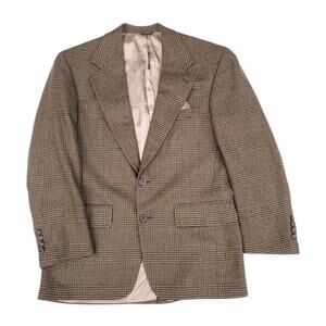 Vintage Bill Blass Ivy Prep Wool Glen Plaid Blazer Jacket Sport Coat 42R?